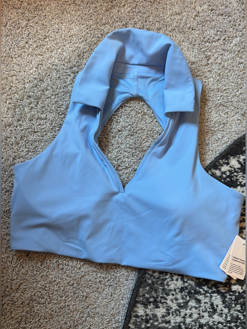 Light Blue Lululemon Halter Sports Bra